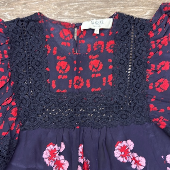 Sea New York printed silk top with lace - Picture 2 of 4